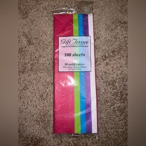 Multicolor Party Tissue Paper 100 Sheets